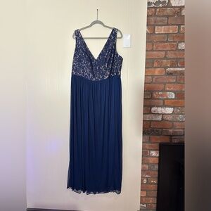 David’s Bridal Bridesmaids dress in marine